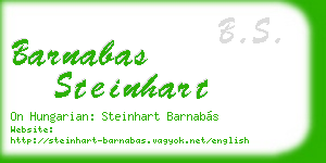 barnabas steinhart business card