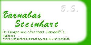 barnabas steinhart business card